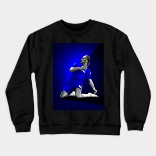 Didier Drogba - Chelsea Premier League Football Artwork Crewneck Sweatshirt